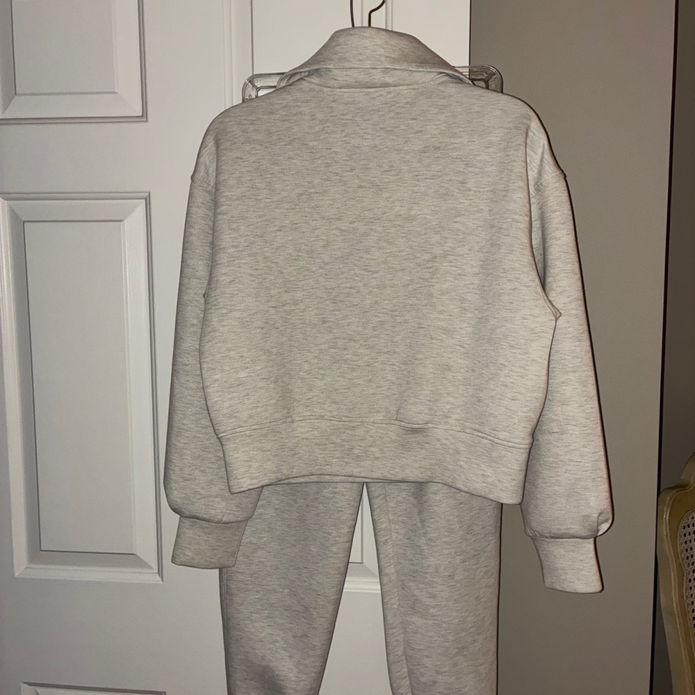 Set - Bounce Fleece Half-Zip Pullover Sweatshirt Sz XS matching sweat pant Sz S - Picture 10 of 16